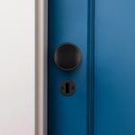 Victorian Ringed Black Mortice Door Knob Kit - 80mm Sashlock - 76mm Hinges - tradefit - 6