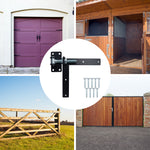 Adjustable Gate Hinges - Left Hand - 300 x 300mm - M24 - Black - tradefit - 6