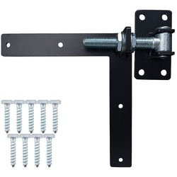 Adjustable Gate Hinges - Right Hand - 300 x 300mm - M24 - Black - tradefit