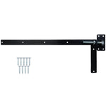 Adjustable Gate Hinges - Right Hand - 900 x 300mm - M20 - Black - tradefit - 1