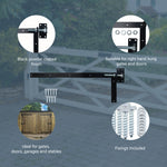 Adjustable Gate Hinges - Right Hand - 900 x 300mm - M20 - Black - tradefit - 5