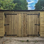 Adjustable Gate Hinges - 300mm - M20 - Black - tradefit - 6