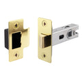 2.5 inch/64mm Tubular Latch Bolt Through - 44mm Backset - Brassed - tradefit