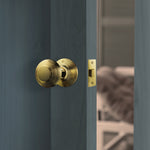 2.5 inch/64mm Tubular Latch Bolt Through - 44mm Backset - Brassed - tradefit - 7