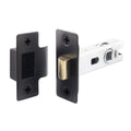 2.5 inch/64mm Tubular Latch Bolt Through - 44mm Backset - Black - tradefit