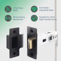 2.5 inch/64mm Tubular Latch Bolt Through - 44mm Backset - Black - tradefit