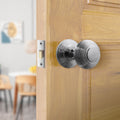 2.5 inch/64mm Bolt Through Tubular Latch - 44mm Backset - Polished Chrome - tradefit