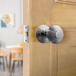 3 inch/76mm Tubular Latch Bolt Through - 57mm Backset - Polished Chrome - tradefit - 6