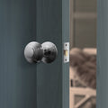 2.5 inch/64mm Bolt Through Tubular Latch - 44mm Backset - Polished Chrome - tradefit