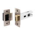 2.5 inch/64mm Tubular Latch Bolt Through - 44mm Backset - Satin Nickel - tradefit