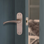 2.5 inch/64mm Tubular Latch Bolt Through - 44mm Backset - Satin Nickel - tradefit - 7