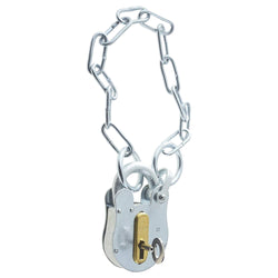 FB11 Chain Type London Fire Brigade Padlock Supplied with 1 Key - tradefit