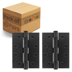 Black Fire Door Hinges – 4 Inch/102mm – Grade 11 Steel Ball Bearing – Pack of 40 Pairs - tradefit - 1