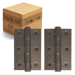 Bronze Fire Door Hinges - 3 Inch/76mm - Grade 7 Steel Ball Bearing - Pack of 50 Pairs - tradefit