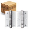 Polished Chrome Fire Door Hinges - 3 Inch/76mm - Grade 7 Steel Ball Bearing - Pack of 50 Pairs
