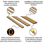 Intumescent Fire Door Seal Strip - Fire Only - 10x4x2100mm - Brown - Pack of 10 - tradefit - 2