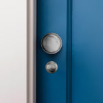 Victorian Ringed Satin Chrome Mortice Door Knob Kit - 80mm Bathroom Lock - 76mm Hinges - tradefit - 6