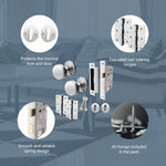 Victorian Ringed Polished Chrome Mortice Door Knob Kit - 80mm Sashlock - tradefit - 4