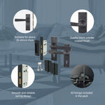 Tudor Antique Black Iron Door Handle Pack - Sash Lock - tradefit - 6