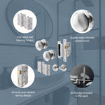 Victorian Satin Chrome Mortice Door Knob Kit - 80mm Bathroom Lock - tradefit - 4