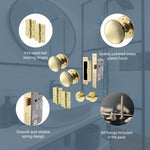 Victorian Polished Brass Mortice Door Knob Kit - 80mm Bathroom Lock - tradefit - 4
