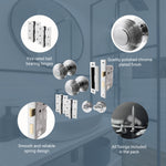 Beehive Polished Chrome Mortice Door Knob Kit - 80mm Bathroom Lock - tradefit - 4