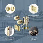 Victorian Polished Brass Mortice Door Knob Kit - 80mm Sashlock - tradefit - 4