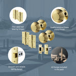 Beehive Polished Brass Mortice Door Knob Kit - 76mm Latch - tradefit - 4