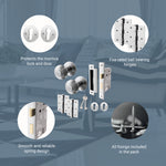 Beehive Polished Chrome Mortice Door Knob Kit - 80mm Sashlock - tradefit - 4
