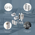 Victorian Polished Chrome Mortice Door Knob Kit - 80mm Sashlock - tradefit - 4