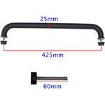 Pull Handle - Bolt Fixed - 425x25mm - Black - tradefit - 2