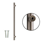 T - Bar Cupboard Dee Handle 156x12mm 96mm Centres Brushed Nickel - tradefit - 6