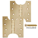 Parliament Hinge - 102x102x4mm - Polished Brass - tradefit - 1