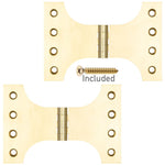 Parliament Hinge - 102x150x4mm - Polished Brass - tradefit - 1