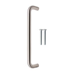 Light Duty Bolt Fix Pull Handle - 300mm x 19mm - Satin Stainless Steel - tradefit - 1