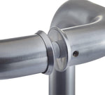 Entrance Cranked Pull Handles - Back to Back Fix - 425 x 32mm - 316 Satin Stainless Steel - tradefit - 3