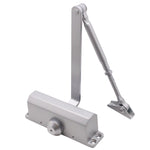 Trade Pack of 10 Overhead Fire Door Closer Universal Reversible Push or Pull Side - Power Size 3 - Silver - tradefit - 2