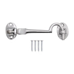 Heavy Duty Silent Cabin Hook And Eye - 102mm - Satin Chrome - tradefit - 1