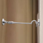 Heavy Duty Silent Cabin Hook And Eye - 205mm - Satin Chrome - tradefit - 5