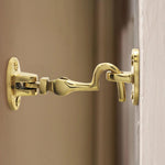 Heavy Duty Silent Cabin Hook And Eye - 50mm - Polished Brass - tradefit - 5