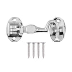 Heavy Duty Silent Cabin Hook And Eye - 50mm - Polished Chrome - tradefit - 1