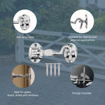 Heavy Duty Silent Cabin Hook And Eye - 50mm - Polished Chrome - tradefit - 3