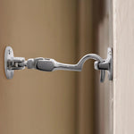 Heavy Duty Silent Cabin Hook And Eye - 75mm - Polished Chrome - tradefit - 5