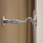 Heavy Duty Silent Cabin Hook And Eye - 75mm - Satin Chrome - tradefit - 5