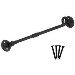 Heavy Duty Cabin Hook and Eye - 300mm - Black - tradefit