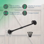 Heavy Duty Cabin Hook and Eye - 250mm - Black - tradefit - 2