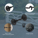 Heavy Duty Cabin Hook and Eye - 75mm - Black - tradefit - 4