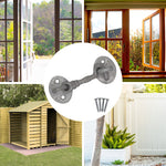 Heavy Duty Cabin Hook and Eye - 75mm - Galvanised - tradefit - 6