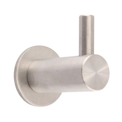 Cubicle Hook On Rose - 36mm Projection 14mm Bar - Satin Stainless - tradefit