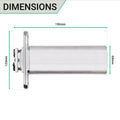 Numatic Double Chain Door Closer Jamb Mounted - Satin Chrome - tradefit